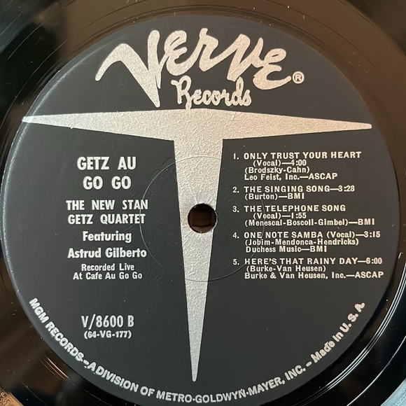 The New Stan Getz Quartet - “Getz Au Go Go” Vinyl LP feat. Astrud Gilberto - Picture 5 of 5
